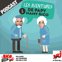 NRJ podcast Les aventures de Papy et Mamy Rico avec Aymeric Bonnery